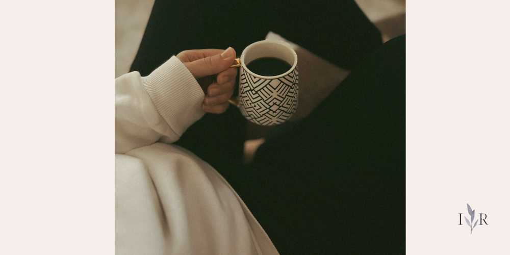 calm morning coffee moment with soft light and quiet atmosphere